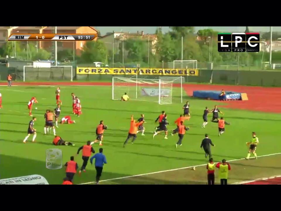 Rimini-Pistoiese 1-1 . Videocommento di Gianni Zei